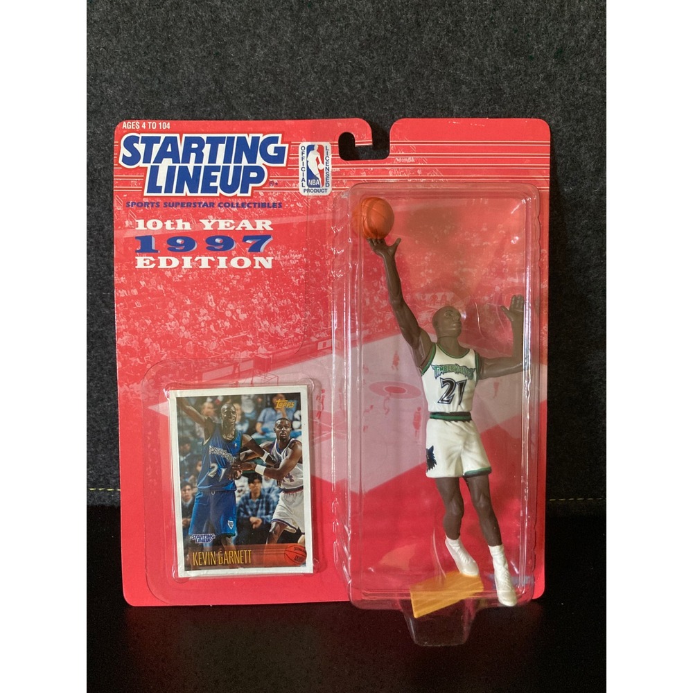 Kenner Starting Lineup 1997 Kevin Garnett Minnesota Timberwolves NBA Figure New